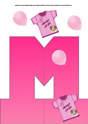 1st Shaped Card (girl)