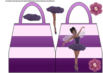 Fairy Ballerina Handbag Shaped Card