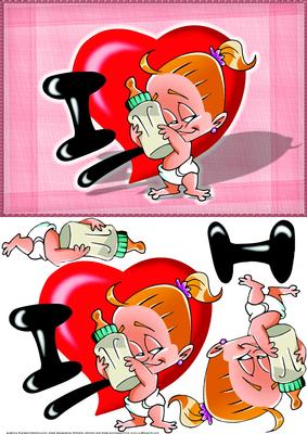 I Love Babies Card Front