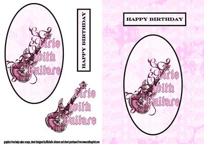 Girls with Guitars Card Front