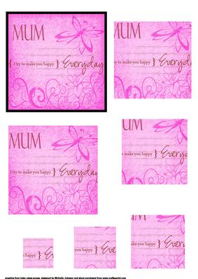 Happy Everyday Pink Pyramid for Mothers Day or Mums Birthday