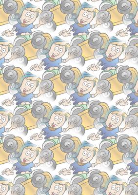 Skateboarder Kid Vellum
