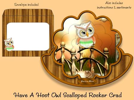 Have a Hoot Owl Scalloped Rocker Card Kit