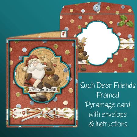 Such Deer Friends Framed Pyramage Card Kit