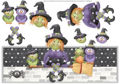 Fly by Night Halloween Over the Top Large Card