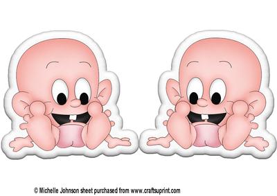 Baby Girl Shaped Card