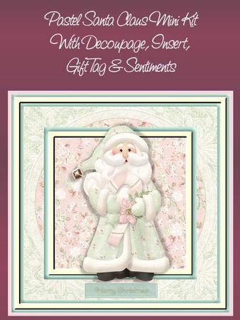 Pastel Santa Claus Mini Kit