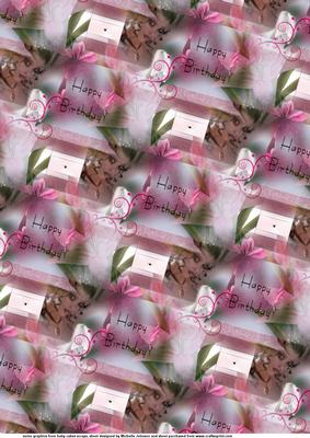 Birthday Girl with Rose in Her Hair Background
