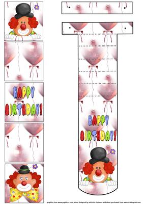 Happy Birthday Clown Waterfall