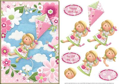 Kite Flying Card Front