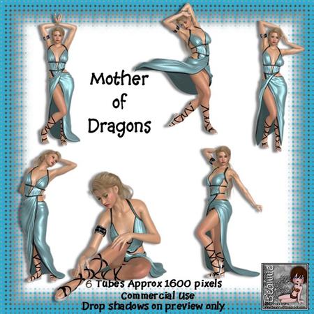 6 Mother of Dragons Poser Tubes