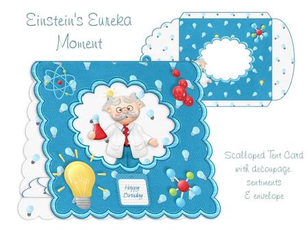 Einsteins Eureka Moment (multi Use) Scalloped Tent Card Kit