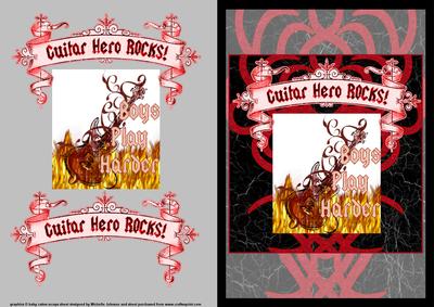 Guitar Hero Boys Rock Harder Card Front