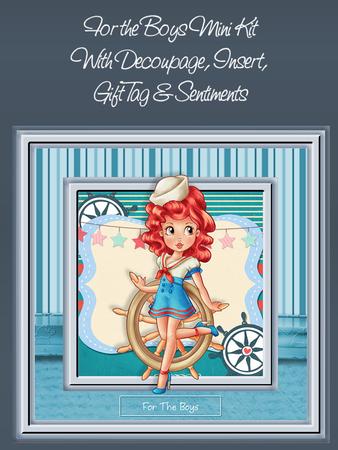 For the Boys Pinup Vintage Sailor Girl Mini Kit