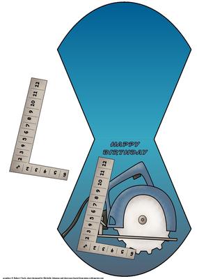 DIY Tools Male Birthday Wobble Card