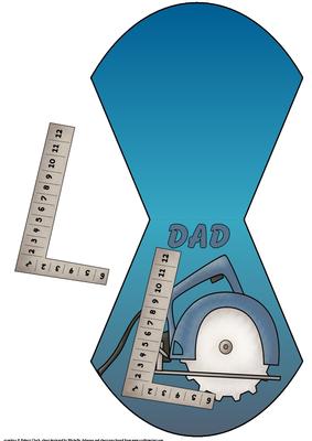 DIY Tools Big Saw Dad Wobble Card