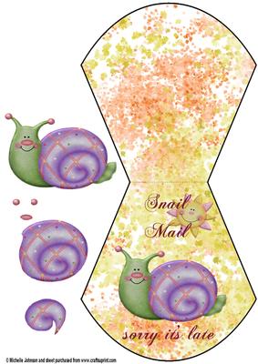 Snail Mail Sorry It's Late Wobble Card