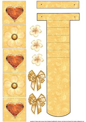 Hearts and Flowers Waterfall with Added Embellishments