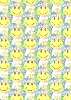 Groovy Smiley Face Peace Vellum 2