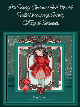 Little Vintage Christmas Girl Mini Kit