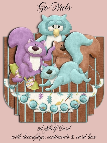 Go Nuts 3D Shelf Card Kit with Card Box