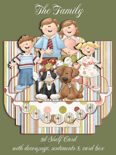 The Family 3D Shelf Card Kit with Card Box