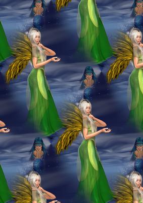 Ssh She'll Hear You Fairy and Mermaid Background