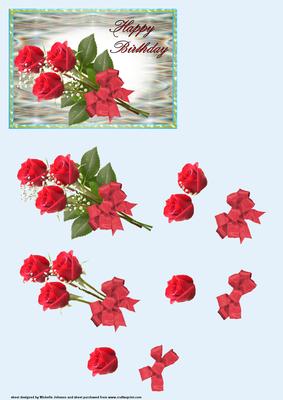 Red Rose Bouquet Step by Step