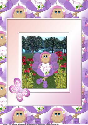 A4 Garden Fairy Card