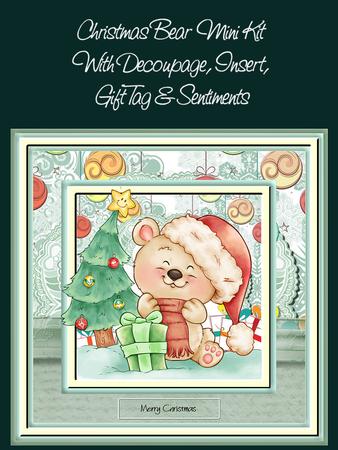 Christmas Bear 7.5 x 7.5 Mini Kit