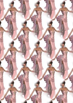 Vintage Pin Up Girl Background