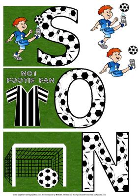 Son No1 Football Fan Book Sheet Black