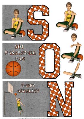 Son No1 Basketball Fan Book Sheet