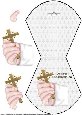 Christening Wobble Card