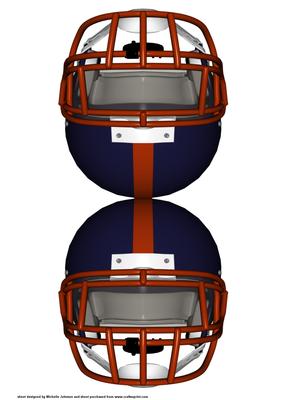 American Football Helmet Shaped Card