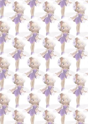 Purple Flower Fairy Vellum