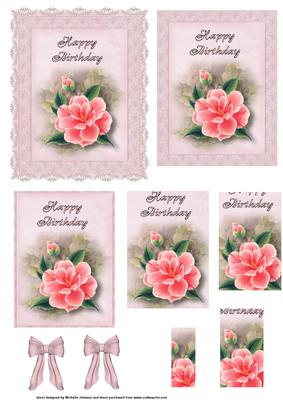 Wild Pink Roses Pyramid