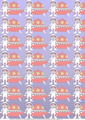 Cartoon Astronaut 1 Vellum
