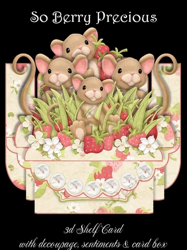So Berry Precious 3D Shelf Card Kit With Card Box
