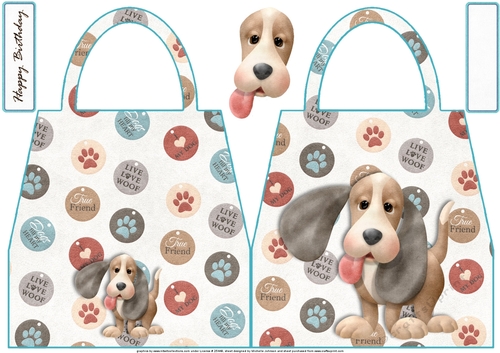 Doggie Handbag Shaped Card 1