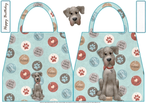 Doggie Handbag Shaped Card 2