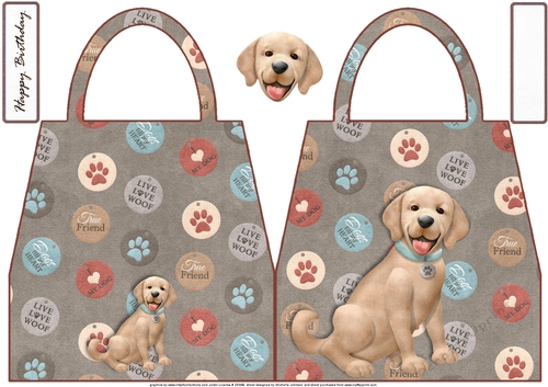 Doggie Handbag Shaped Card 3