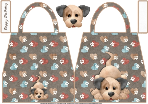 Doggie Handbag Shaped Card 6