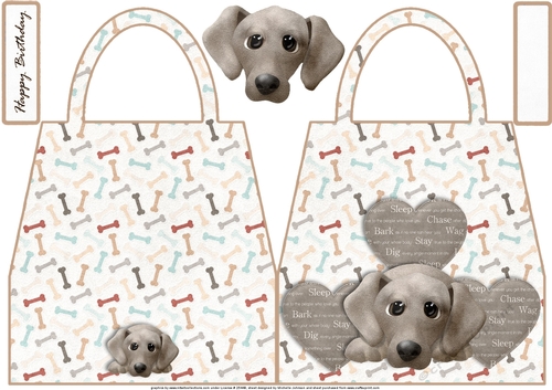Doggie Handbag Shaped Card 7