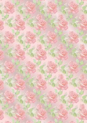 Pink Roses on Pink Vellum