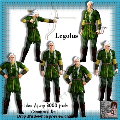 6 Legolas (Lord of the Rings) poser tubes