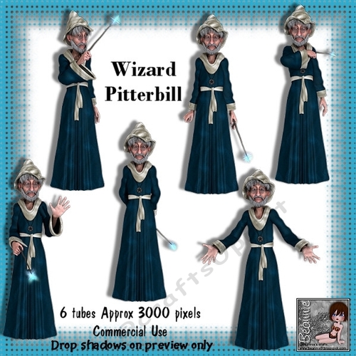 6 Wizard Pitterbill Poser Tubes