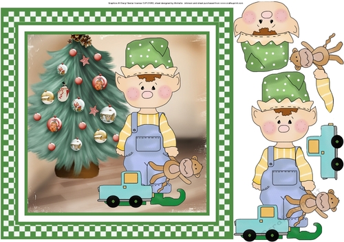Little Elf In The Workshop Card Front 5