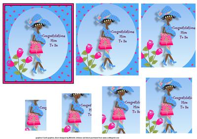 Mum to Be 1 Pyramid Blue