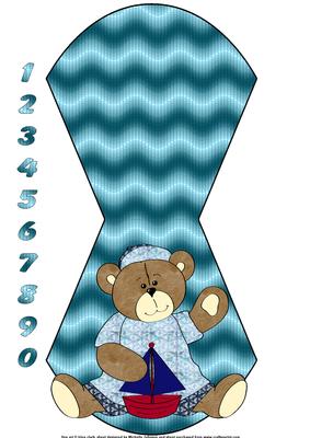 Little Bear Boy Wobble Card with Ages